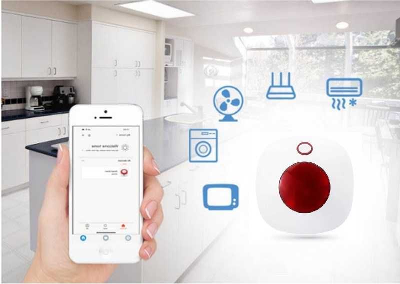 Bezprzewodowa Syrena Sieciowa Alarm 110Db Tuya Smart Po Polsku Wifi