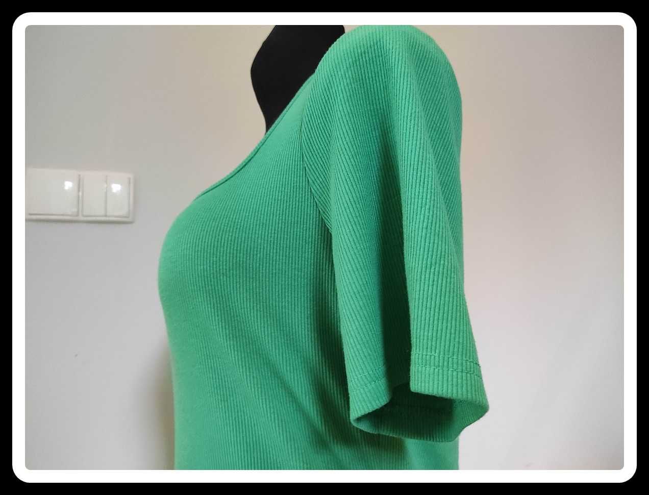 Zielona sukienka Shein elastyczna mini 40 L / 42 XL