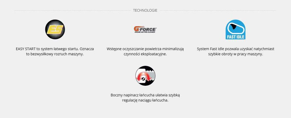 Spalinowa pilarka łańcuchowa ECHO CS-310ES | 1,5KM, 4,0 kg