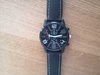 Zegarek męski czarny na silikonowym pasku