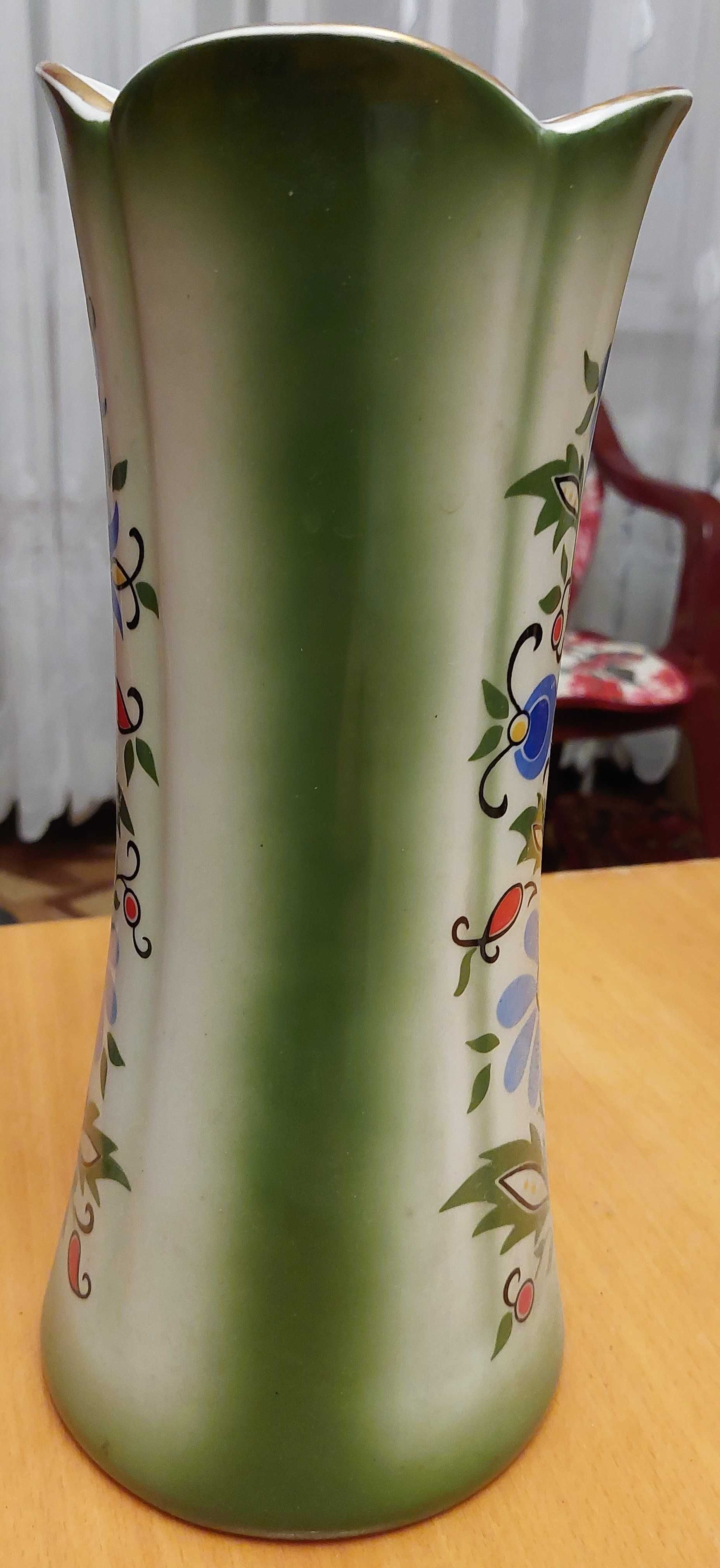 Lubiana wazon kaszubski wysoki 29cm porcelana