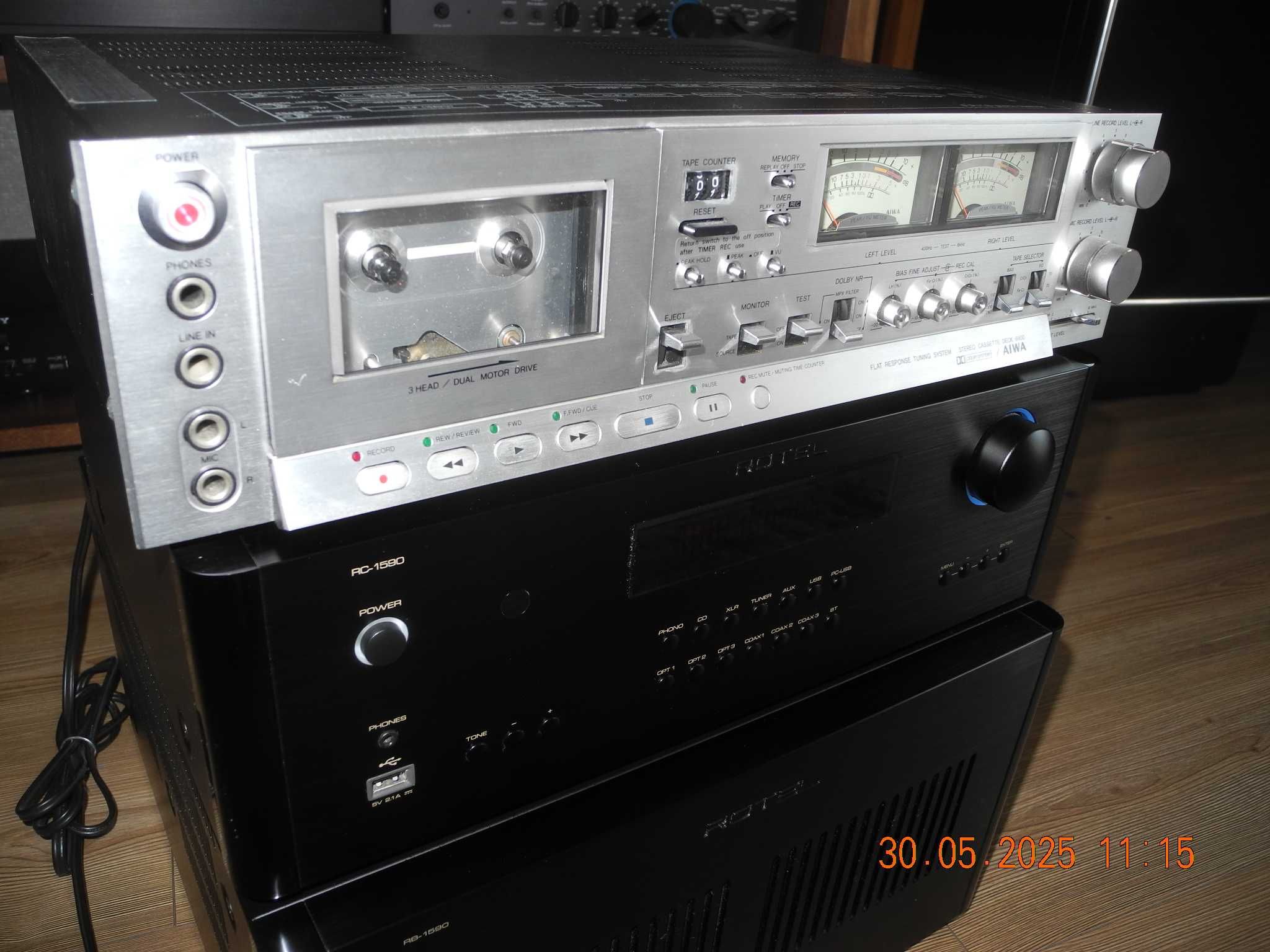 Rotel RC+RB 1590/AIWA AD-6900 /Dynaudio /Denon AVRX6300H/REL Storm III