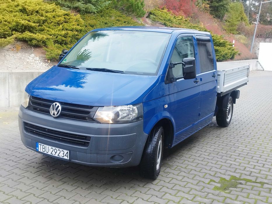 Ładny Volkswagen T5 lift,2.0 tdi,Doka,z Niemiec.6-Osób,Zarejestrowany.
