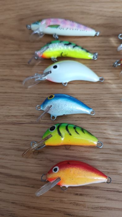 Zestaw woblerów rapala I inne