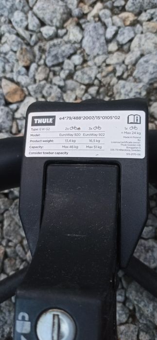 Bagażnik rowerowy Thule 3 rowery