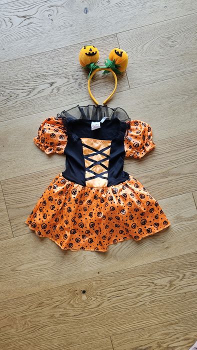 Strój przebranie na halloween dynia rozmiar 92/104