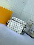 LOUIS VUITTON TRIO 3в1 мужская сумка белая кожаная кожа оригинал
