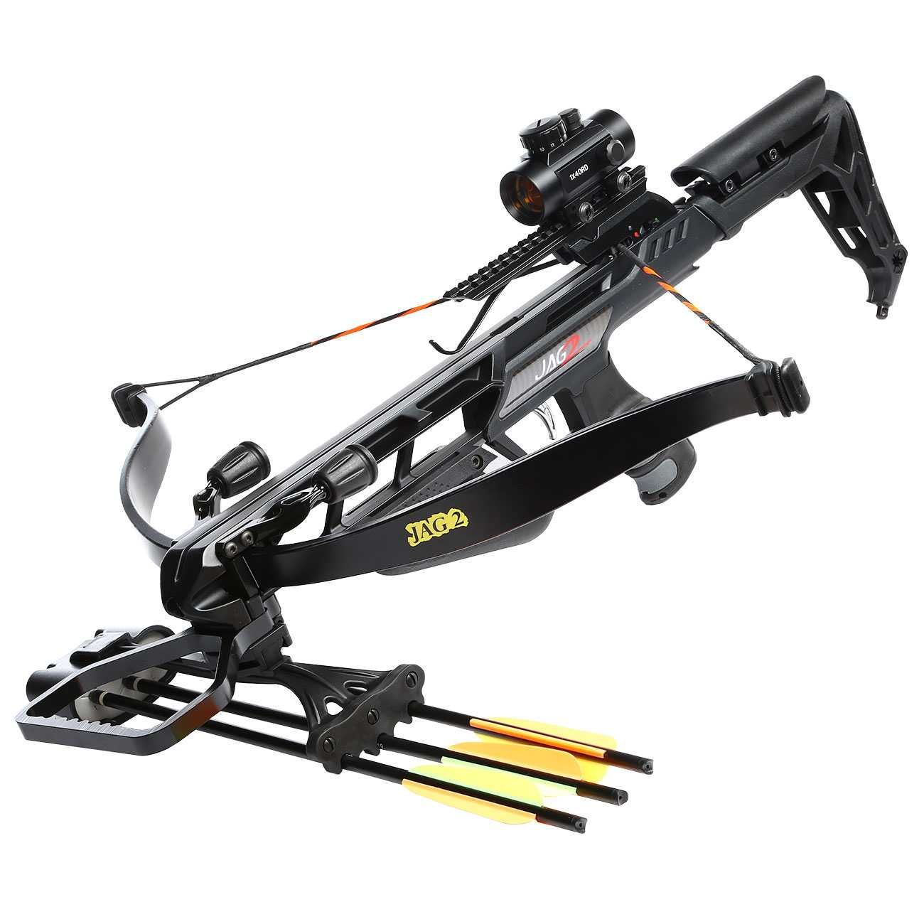 Portes Gratuitos Crossbow Besta 175 Lbs 260 fps!! Ek Jag II Pro Preto