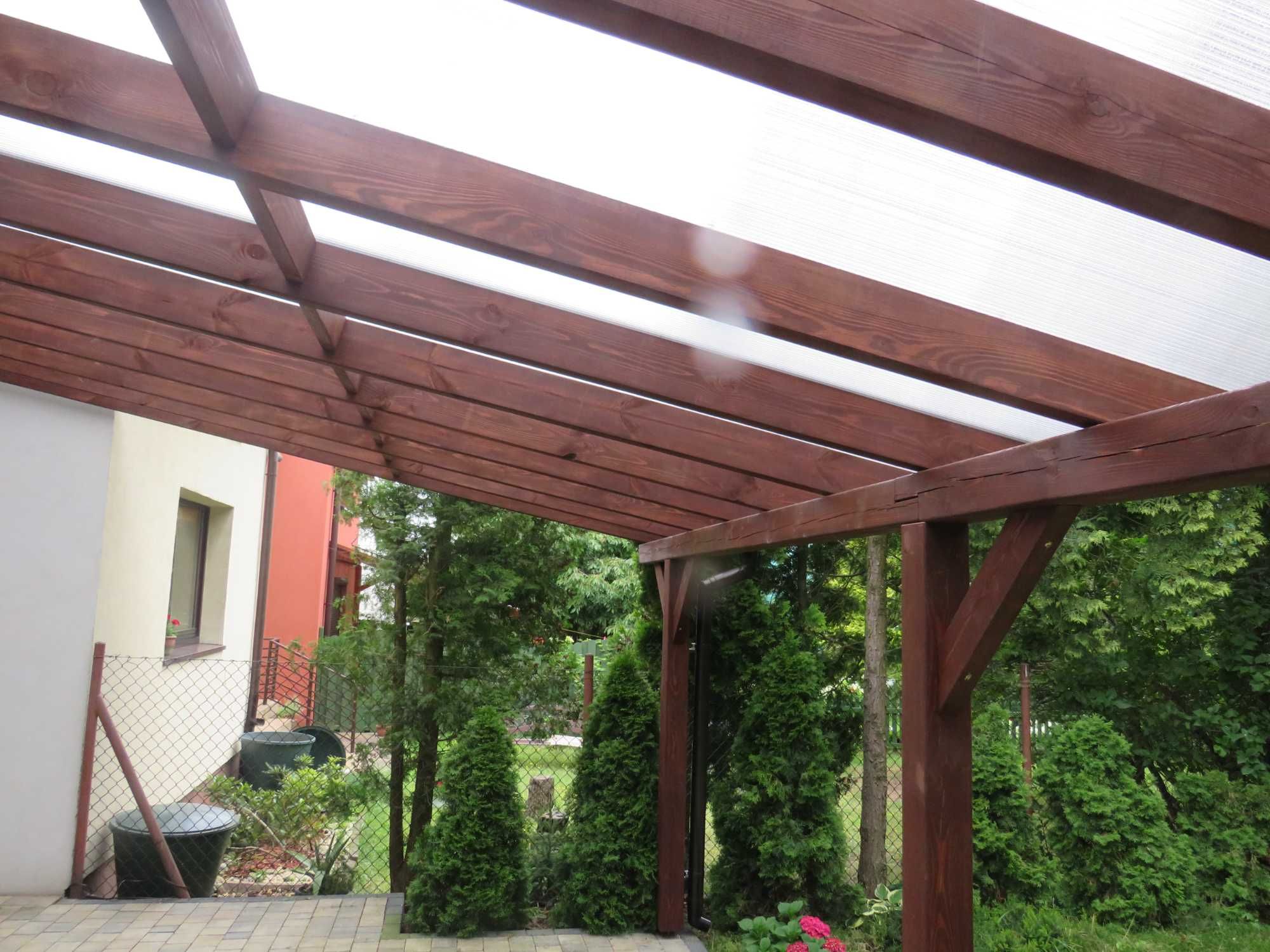 Zadaszenie tarasu, pergola tarasowa, altana, wiata, poliwęglan 16mm