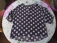 Koszula granatowa w grochy 3xl/4xl