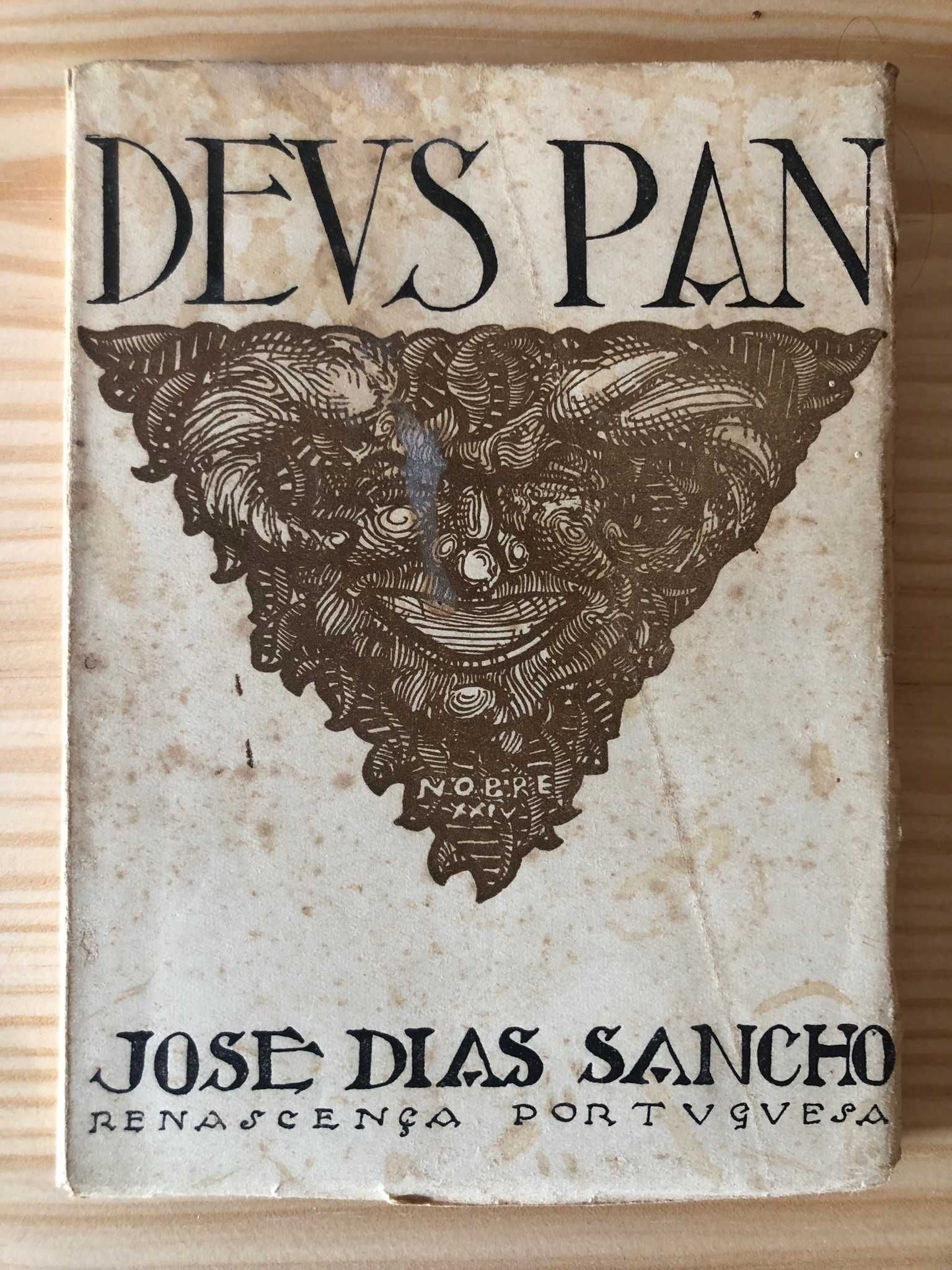 Deus Pan - José Dias Sancho - Dedic. do Autor ao Dr Brito Camacho