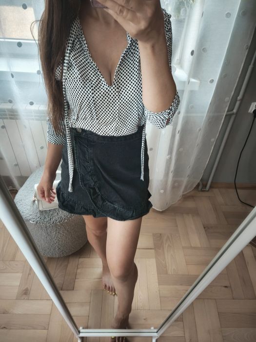 Koszula w kropki groszki Zara r.S