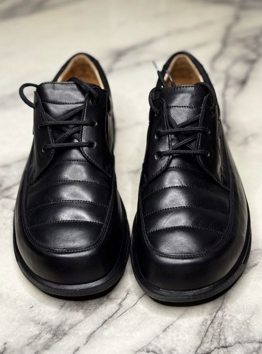 Ganter Guido Aktiv - czarne, skórzane buty męskie, roz. 41,5-42