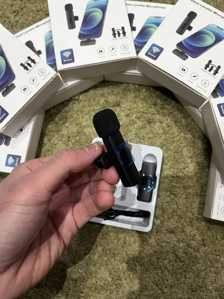 Microfone Wireless Para iPhone/ Android / Lightning/ Usb-c