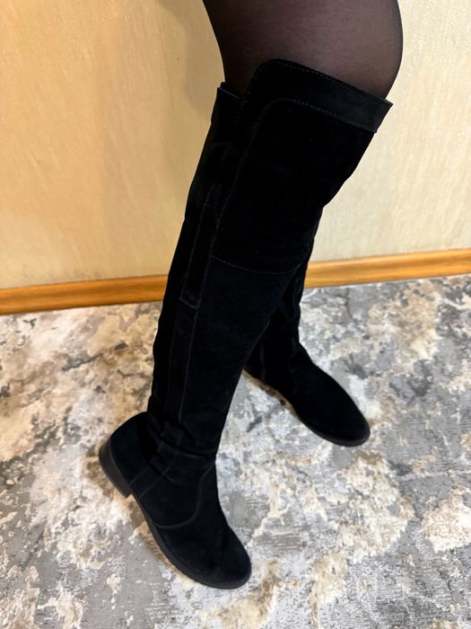 Натуральні замшеві зимові чоботи