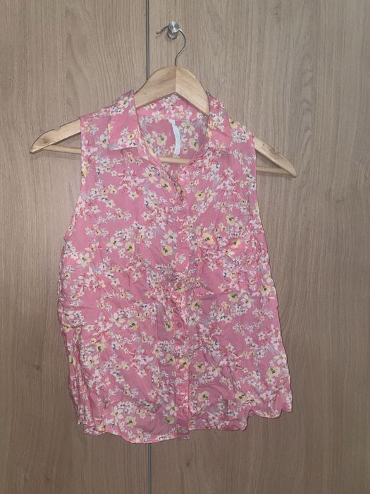 Camisa Floral Rosa
