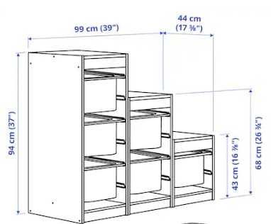 Móvel arrumação brinquedos  IKEA Trofast