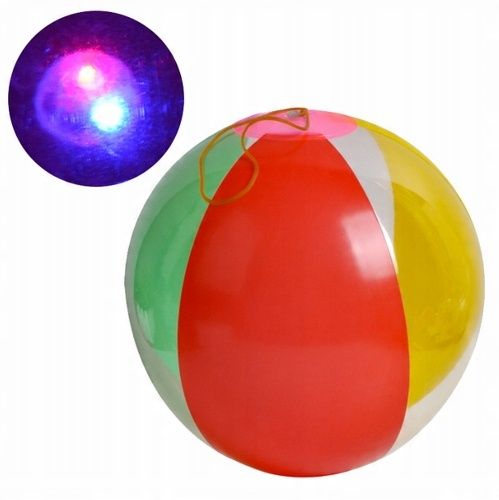 Piłka Plażowa Z Świecącą Kulką Led Ok. 20 Cm