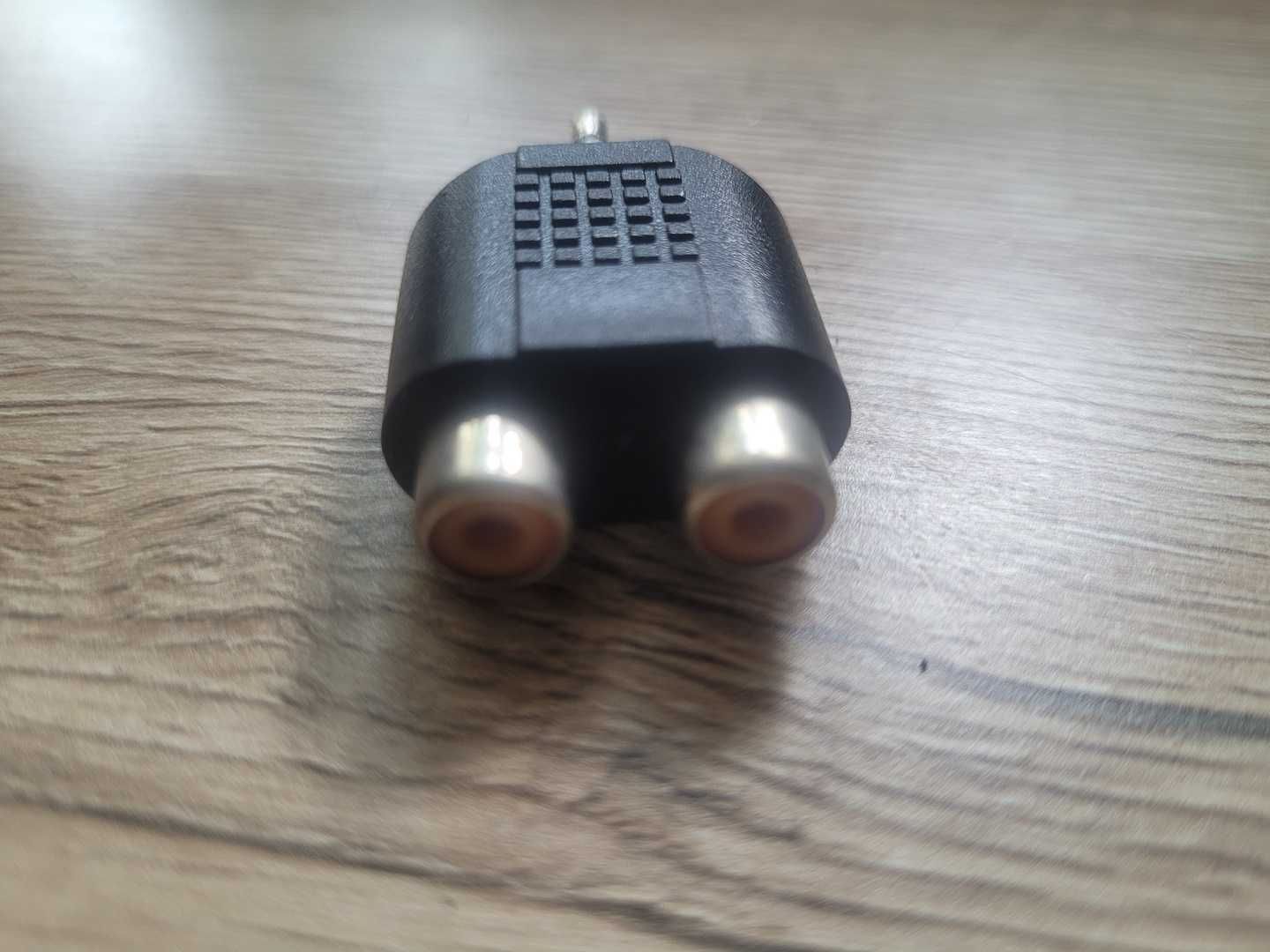 Adapter wtyk gniazdo Jack 6.35mm - 2 Cinch