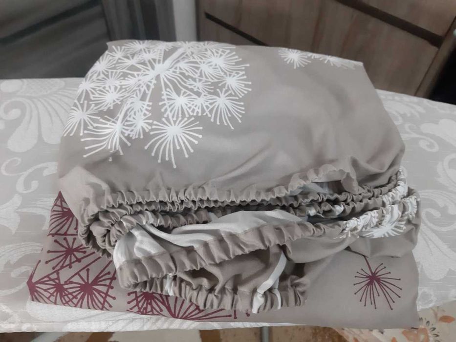 Постільна білизна, двоспальні комплекти, простирадло-чохол на резинці