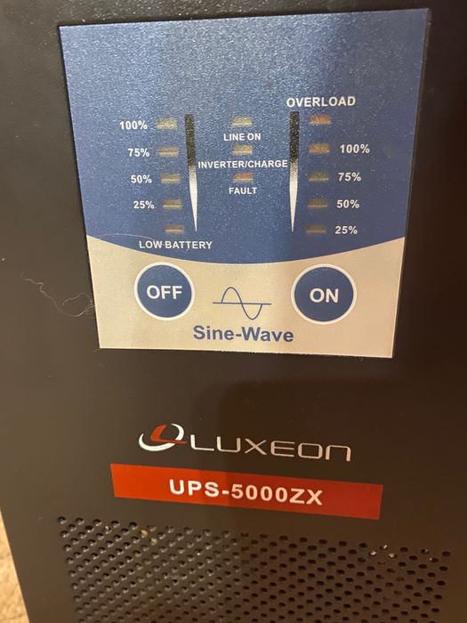 безперебойник инвертор с правильной синусоидой Luxeon ups 5000 ZX