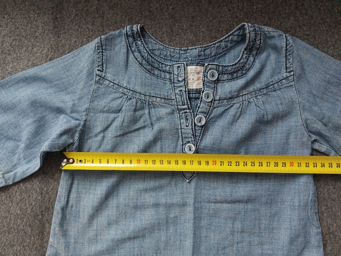 Sukienka tunika jeansowa H&M 104
