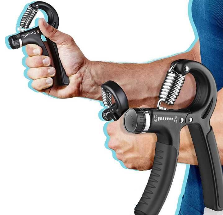 Ściskacz do rąk dłoni przyrząd do ćwiczenia mięśni regulowany 5-60kg