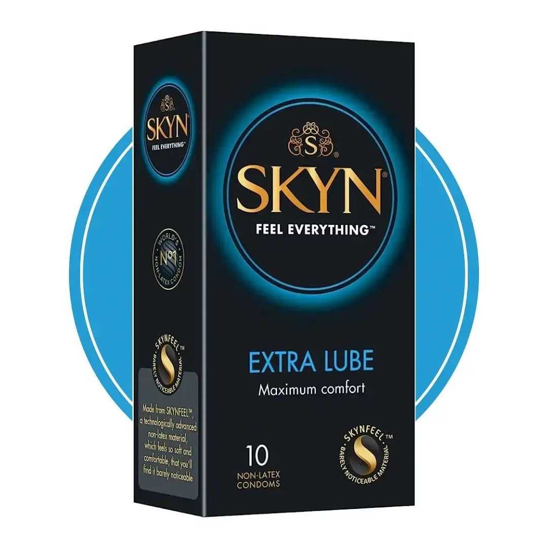 Презервативи Skyn Elite EXTRA LUBE 10 шт в упаковці безлатексні