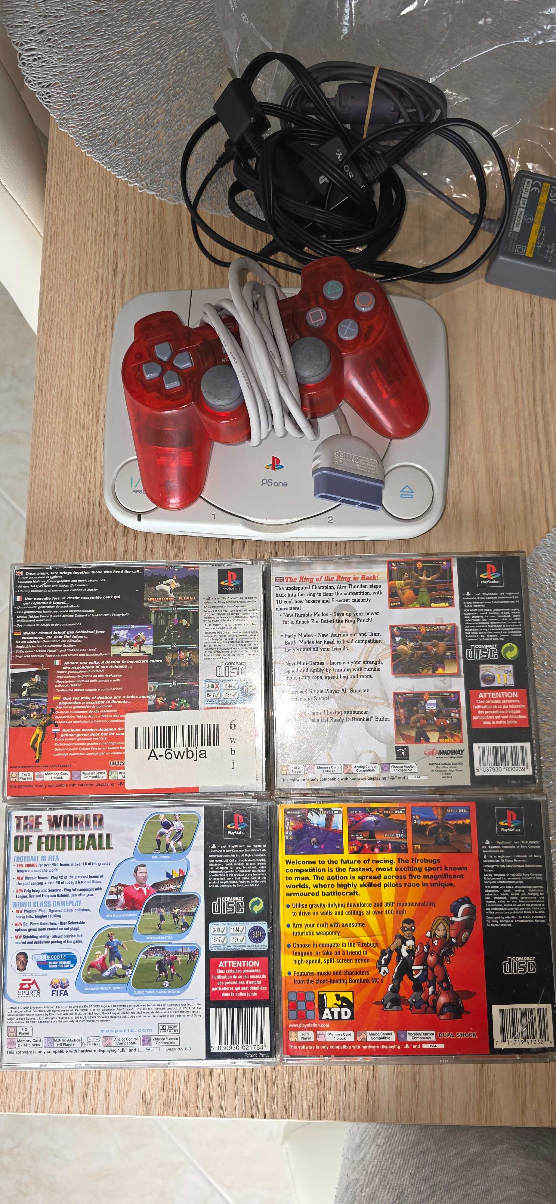 Ps1 com 4 jogos 1 comando