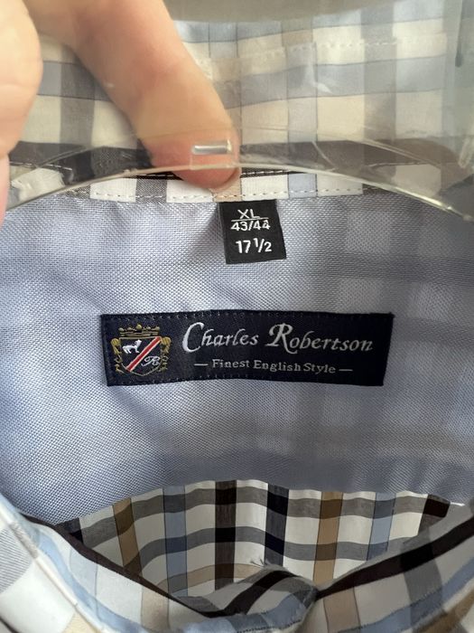 Рубашка мужская клетка Charles Robertson р.54