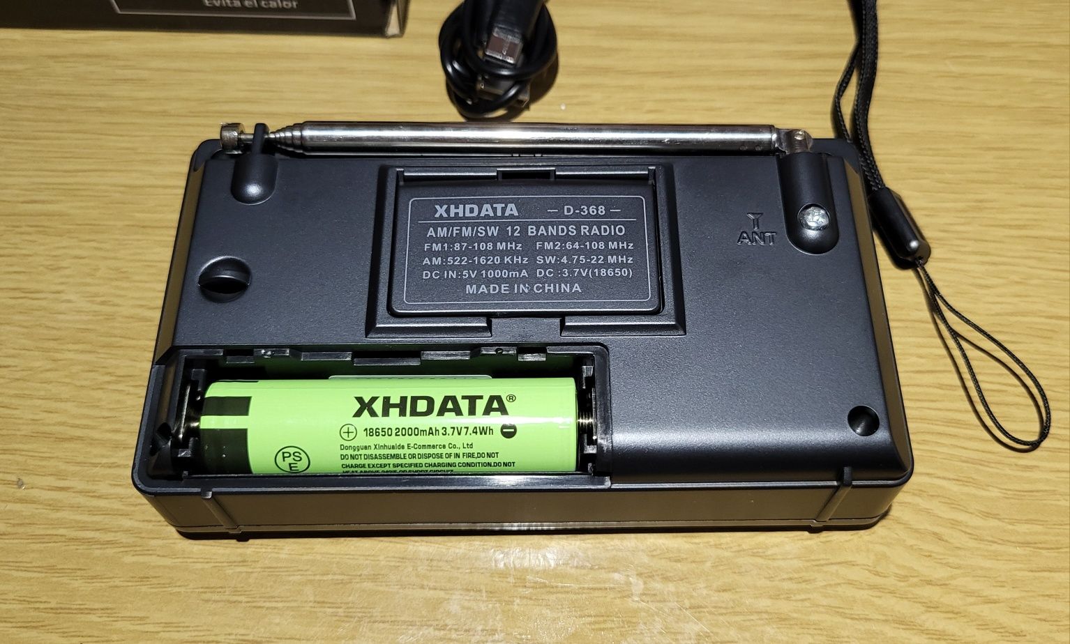 Radio XHDATA D-368 FM/AM/SW + Bluetooth + MP3 – nowe, idealne na dział