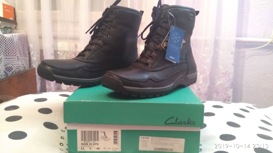 Clarks Rain HI GTX мужские ботинки (оригинал) 45 р