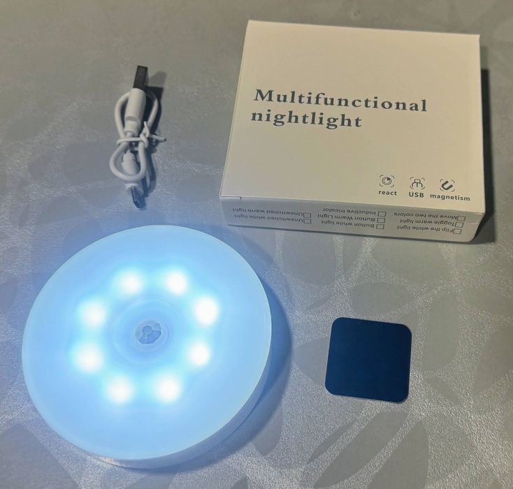 LED лампа-світильник з датчиком руху на магніті