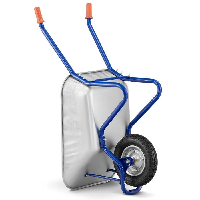 Taczka budowlana ogrodowa ocynkowana mocna TGD-474 125 L 120 kg