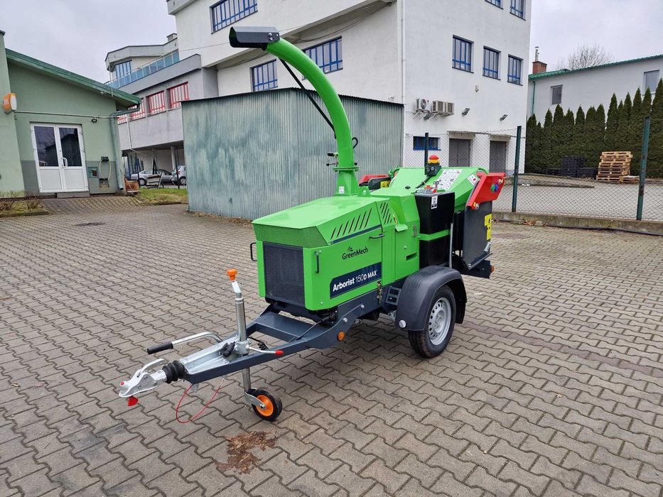 Rębak GreenMech Arborist 150Dmax,Kubota 25 KM, 750 kg, rocznik 2025