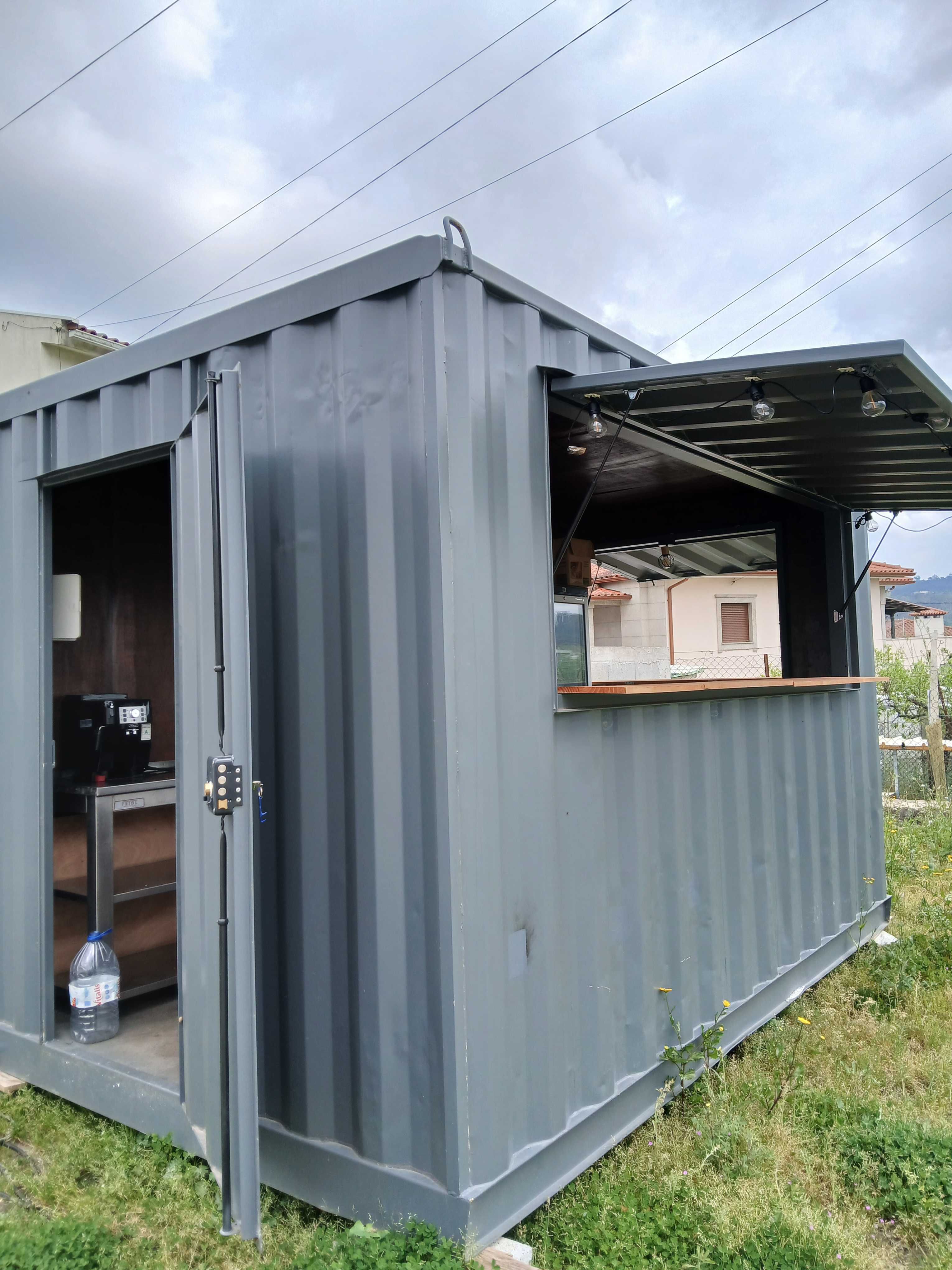 Alugo Contentor Bar equipado para festas