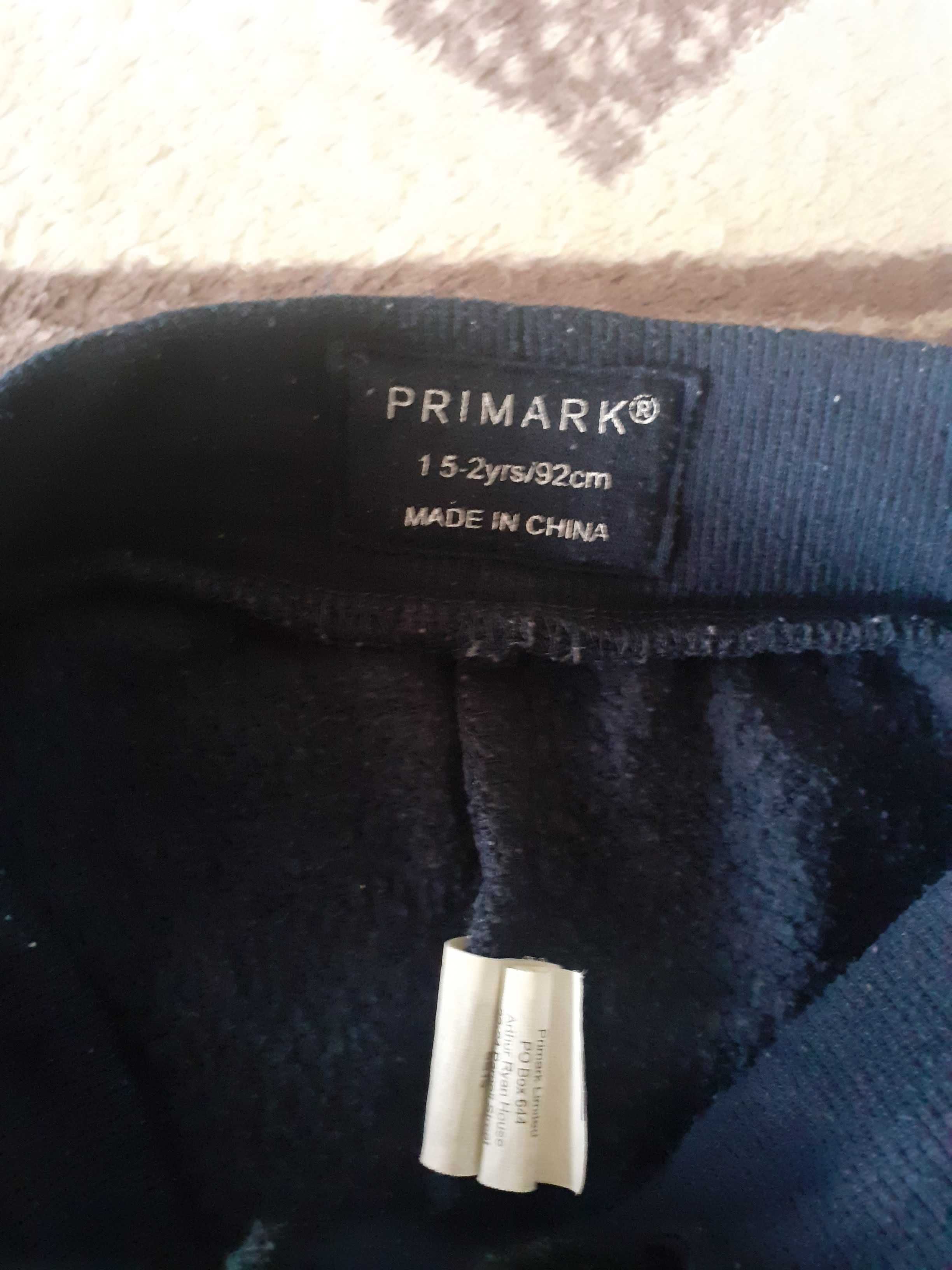 Spodnie dresowe Primark z lampasem  rozm. 92
