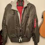 Alpha Industries kurtka meska z kapturem ocieplana