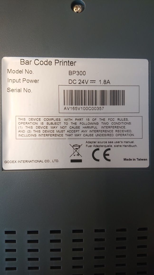 Godex BP300 drukarka etykiet 300dpi Ethernet