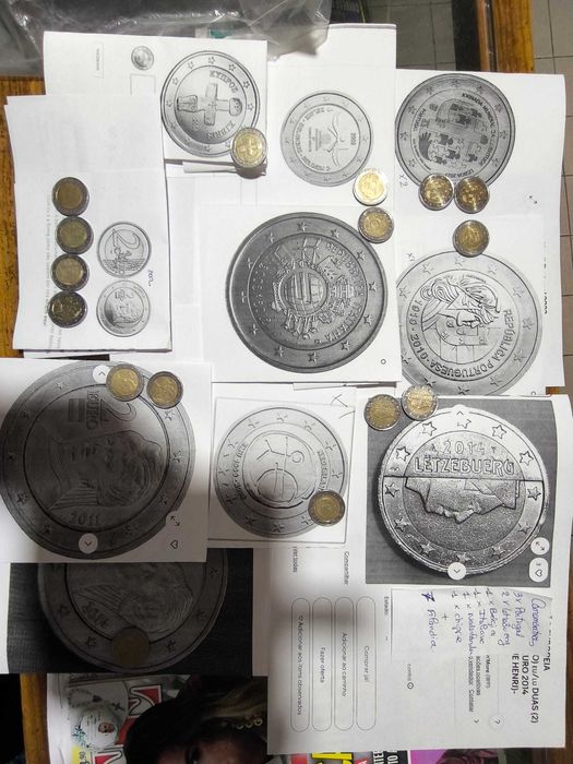 moedas de 2 euros comemorativas negociável