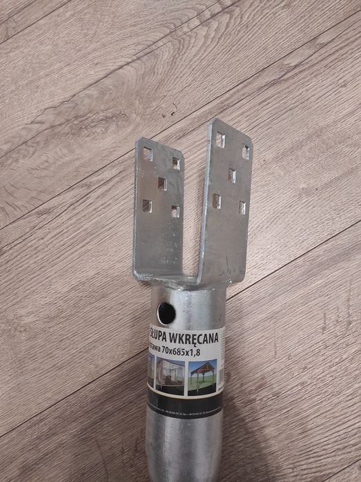 Podstawa słupa wkręcana do ziemi kotwa świder 70x685 OCYNK PWU70