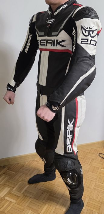 Kombinezon skórzany dwuczęściowy motocyklowy BERIK LS 2.0 roz. 54 178c