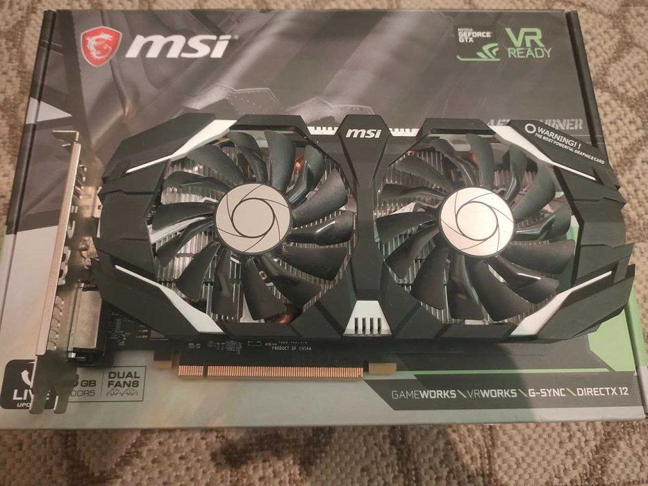 Відеокарта MSI GeForce GTX1060 3072Mb DUAL FANS (GTX 1060 3GT)