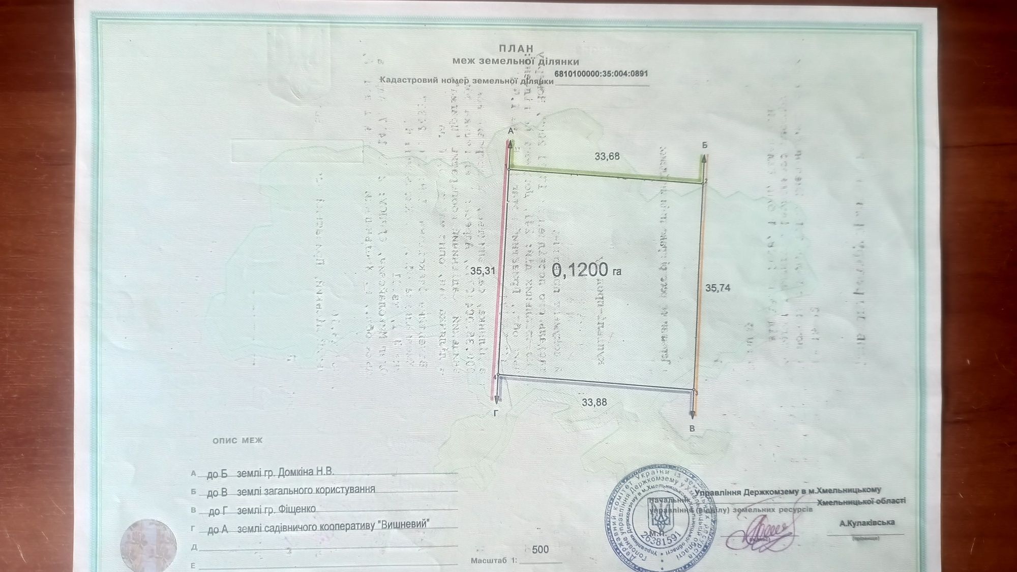 Земельна ділянка с\х призначення