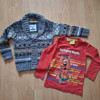 Nowy sweterek niemowlęcy Reserved i bluzeczka 98