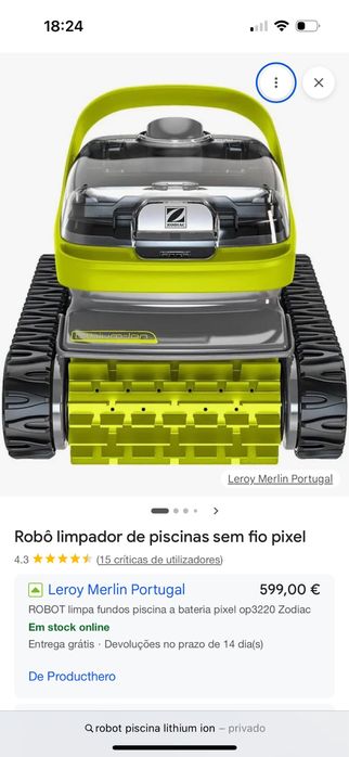 Robot piscina zodiac