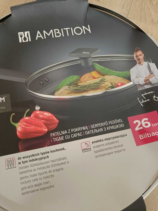 Abition Non Stick 26 cm patelnia z pokrywką