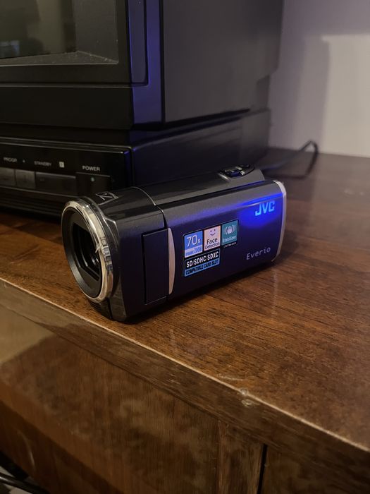 handycam jvc kamera vintage retro cyfrowa zoom prezent camcorder