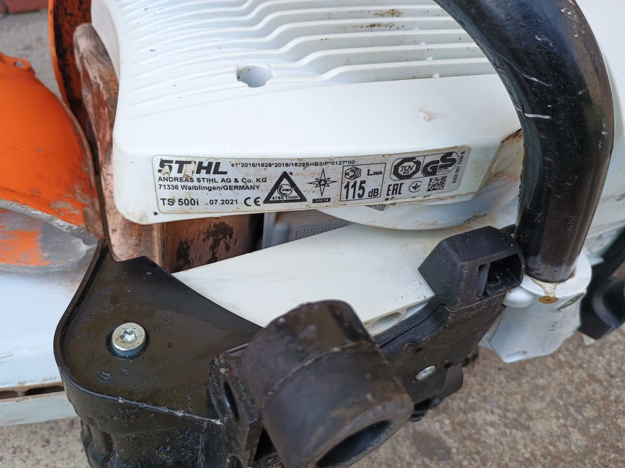 Stihl TS 500i piła przecinarka Moc 5,3 KM