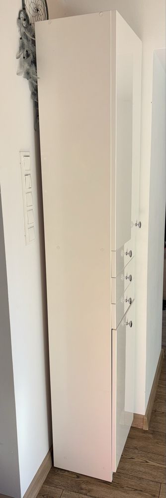 Szafka słupek łazienkowy z koszem 40x32x200 cm